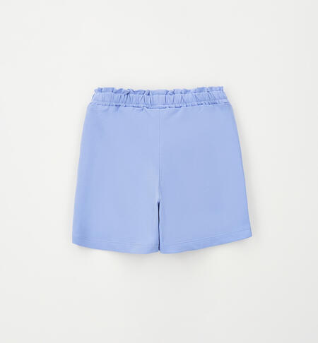 Girls' 100% cotton shorts LIGHT BLUE-3623