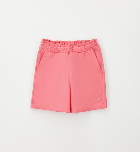 Girls' 100% cotton shorts PINK