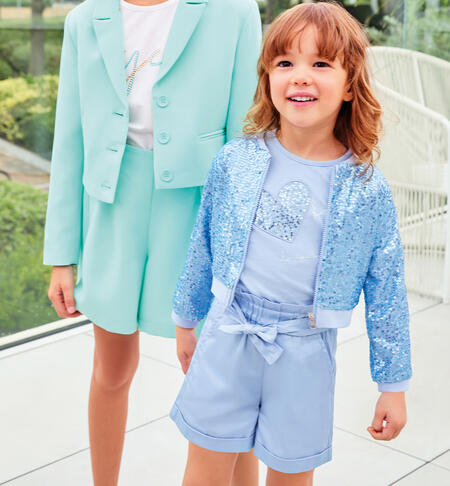 Shorts da bambina iDO AZZURRO