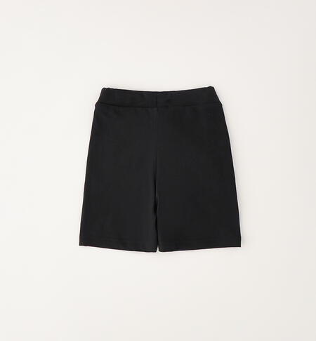 Shorts da bambino in cotone NERO-0658