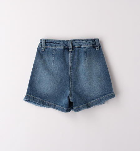 Shorts jeans bambina STONE WASHED CHIARO-7400