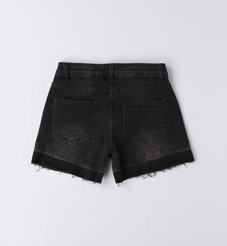 Shorts jeans ragazza da 8 a 16 anni iDO NERO-7991