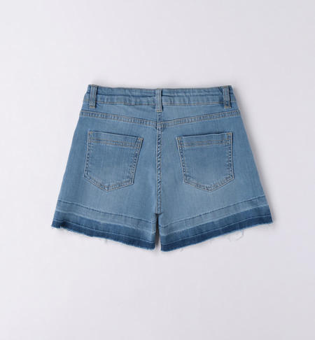 Shorts jeans ragazza da 8 a 16 anni iDO STONE BLEACH-7350