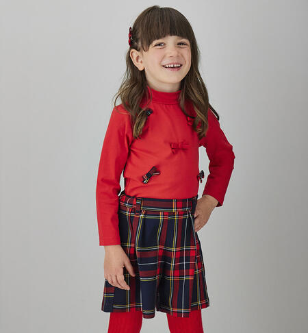 Shorts Natale bambina ROSSO-2253