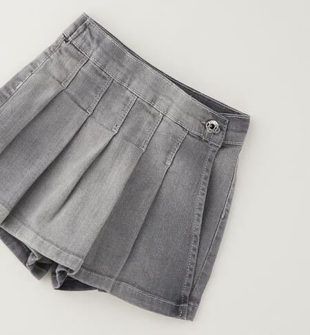 Shorts per bambina DENIM MEDIUM GREY-7998