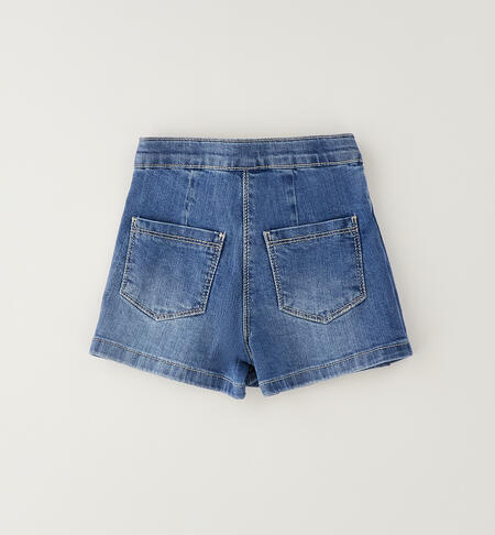Shorts per bambina STONE WASHED CHIARO-7400