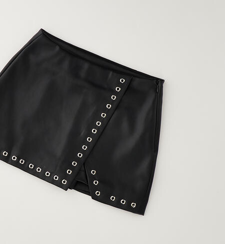 Shorts per ragazza NERO-0658