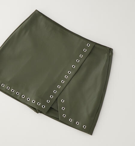 Shorts per ragazza VERDE MILITARE-5554