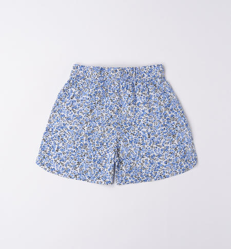 iDO shorts for girls in various patterns from 8 to 16 years old BIANCO-AZZURRO-6VP5