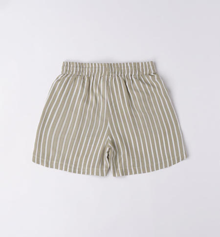 iDO shorts for girls in various patterns from 8 to 16 years old VERDE-BIANCO-6VN3
