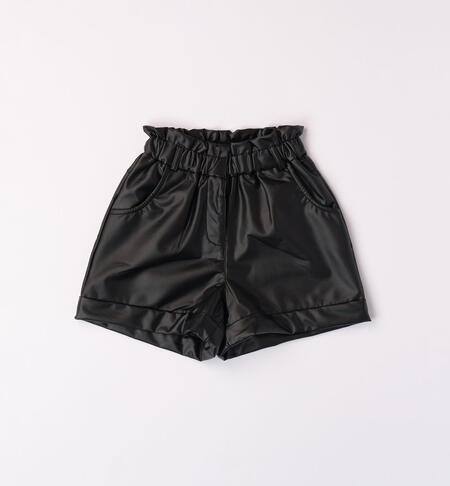 iDO black shorts for girls from 8 to 16 years NERO-0658