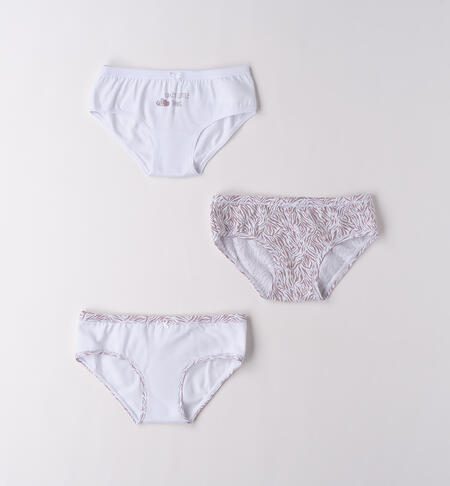 Slip per ragazza BIANCO