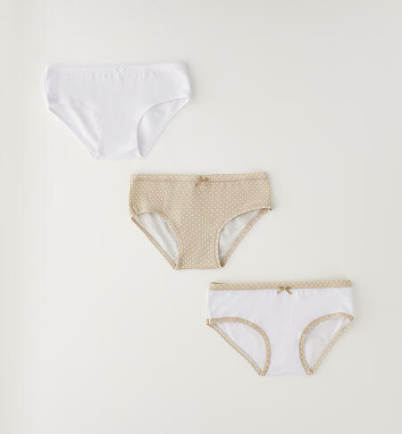 Slip per ragazza BEIGE