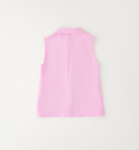 Elegant sleeveless jacket for girls ROSA-2419