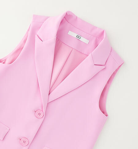 Elegant sleeveless jacket for girls ROSA-2419