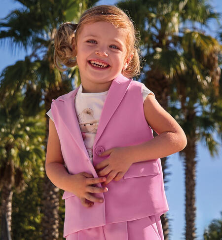 Elegant sleeveless jacket for girls ROSA-2419