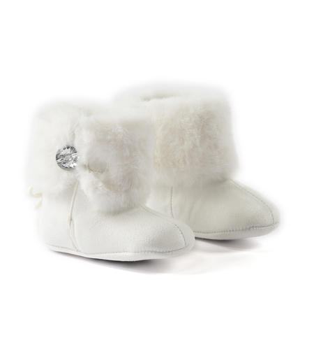 Stivaletti neonata con strass - da 0 a 18 mesi iDO PANNA-0112