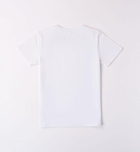iDO T-shirt for boys from 8 to 16 years BIANCO-0113