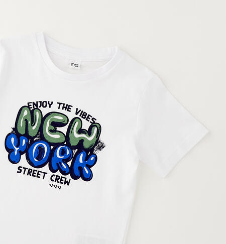 100% cotton children's T-shirt BIANCO-0113