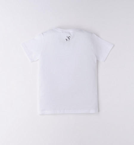 T-shirt 100% cotone per ragazzo da 8 a 16 anni iDO BIANCO-0113