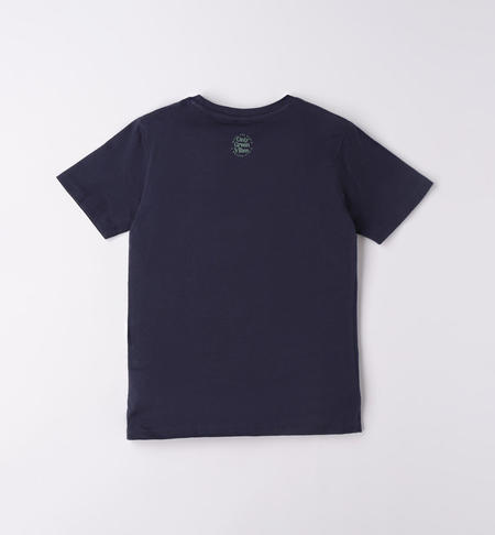 T-shirt 100% cotone ragazzo stampa fantasia da 8 a 16 anni iDO NAVY-3854