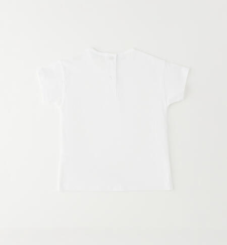 T-shirt bambina 100% cotone BIANCO-0113