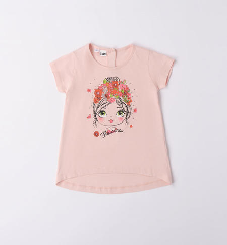 T-shirt bambina 100% cotone ROSA