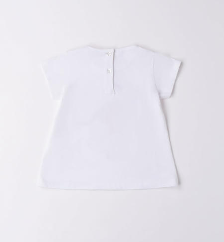iDO T-shirt for girls in a variety of colours from 9 months to 8 years BIANCO-0113