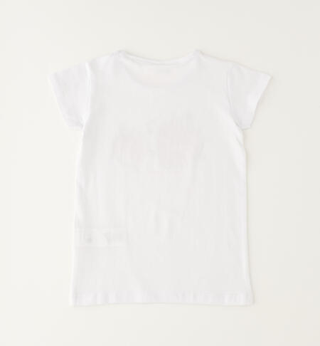 Girls' printed T-shirt BIANCO-0113