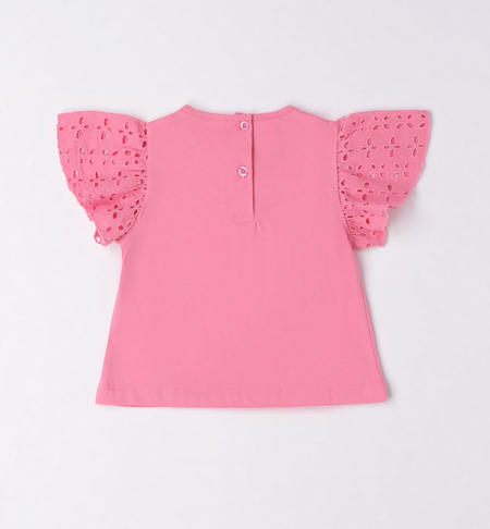 T-shirt bambina con strass da 9 mesi a 8 anni iDO ROSA-2424
