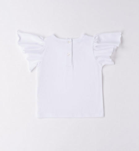 T-shirt bambina cuore strass da 9 mesi a 8 anni iDO BIANCO-0113