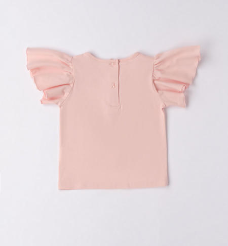T-shirt bambina cuore strass da 9 mesi a 8 anni iDO ROSA CHIARO-2617