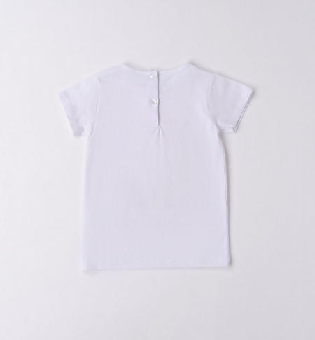 T-shirt bambina stampa estiva da 9 mesi a 8 anni iDO BIANCO-0113