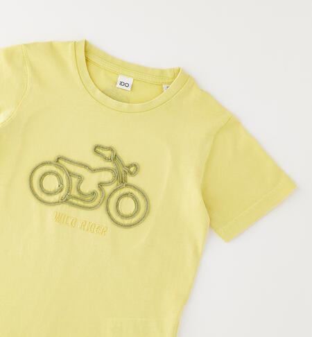 100% cotton children's T-shirts GIALLO-1463