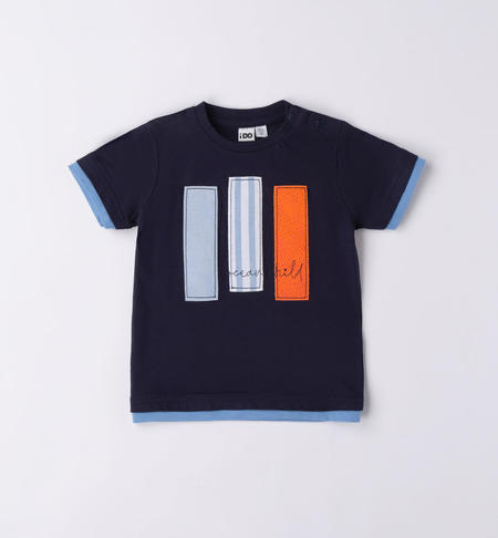 T-shirt bambino con applicazioni da 9 mesi a 8 anni iDO NAVY-3854