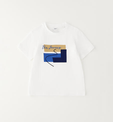 T-shirt bambino con grafica BIANCO