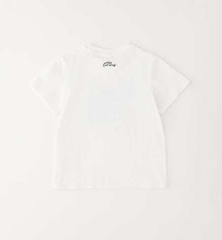 T-shirt bambino con grafica BIANCO-0113