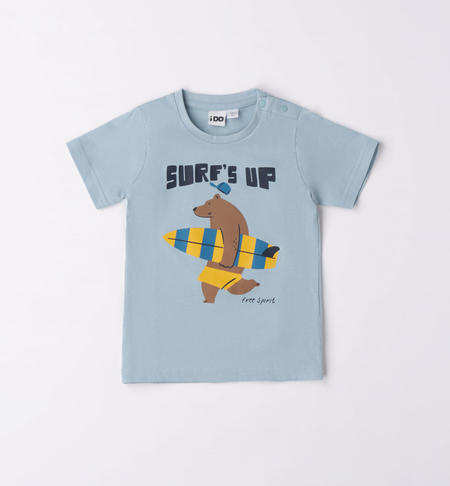 T-shirt bambino con orso da 9 mesi a 8 anni iDO AZZURRO-3921