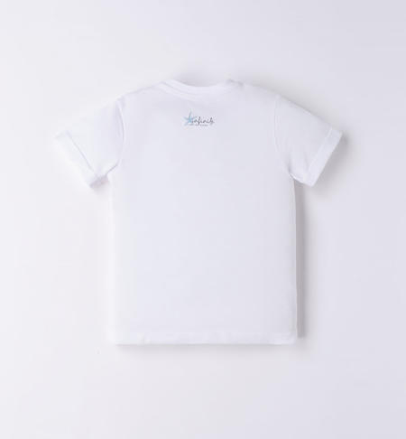 iDO shell print T-shirt for boys from 9 months to 8 years BIANCO-0113