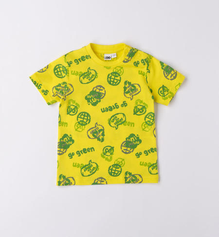 T-shirt bambino scritte GIALLO
