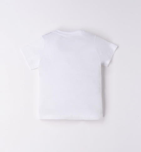 iDO cute printed T-shirt for boys from 9 months to 8 years BIANCO-0113