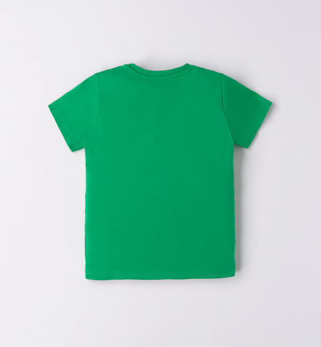 iDO cute printed T-shirt for boys from 9 months to 8 years VERDE-5154