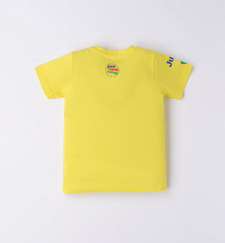 T-shirt bambino stampa adesivi da 9 mesi a 8 anni iDO GIALLO-1434