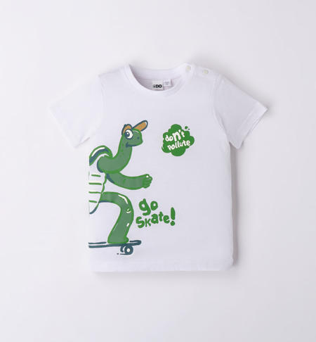 T-shirt bambino tartaruga da 9 mesi a 8 anni iDO BIANCO-0113