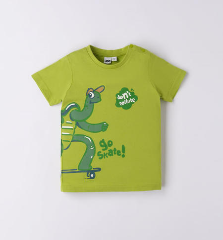 T-shirt bambino tartaruga da 9 mesi a 8 anni iDO GREEN-5276