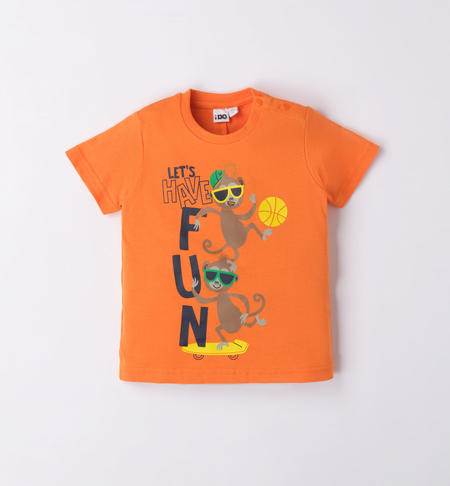 T-shirt bambino varie grafiche da 9 mesi a 8 anni iDO ARANCIONE-1853