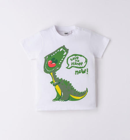 T-shirt bambino varie grafiche da 9 mesi a 8 anni iDO BIANCO-0113