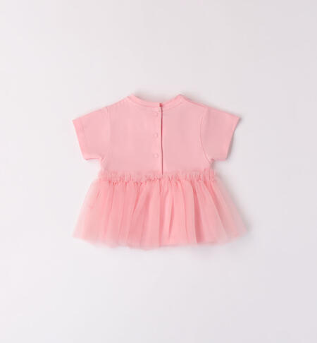 T-shirt bimba in tulle  PINK DOLPHINS-2775