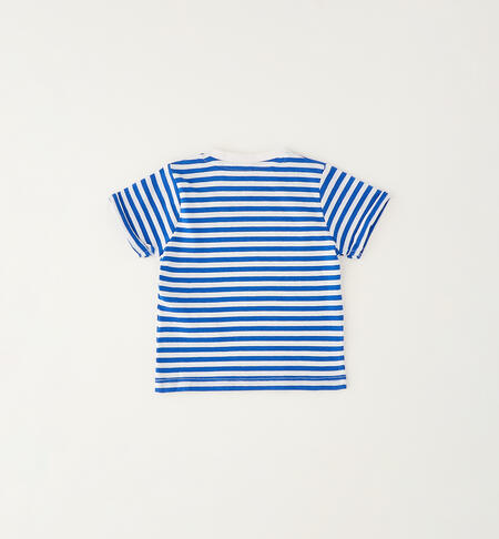 T-Shirt bimbo a righe TURCHESE-3743