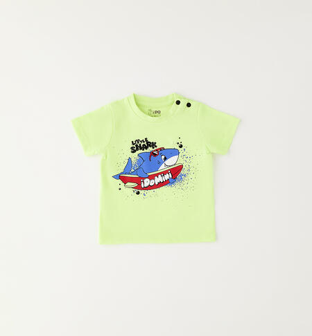 Children's beach T-shirts VERDE FLUO-5834